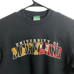 Champion Eco Fleece University Of Maryland‎ Flag Crewneck Sweater Men’s Size M